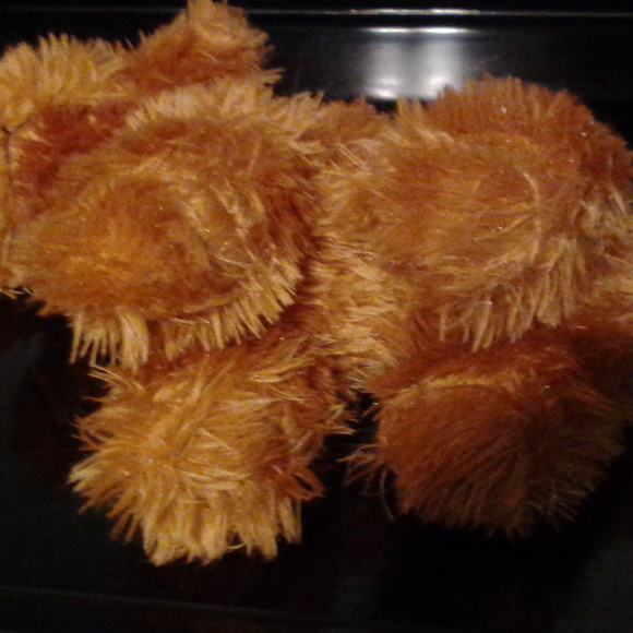 stuffed brown fluffy dog - Picture 2 of 4